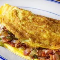 Western Omelet · Double Eggs, Ham, Green Peppers & Onion