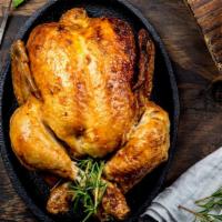 Whole Chicken · A whole Rotisserie Chicken. Seasoned to perfection and served juicy hot!