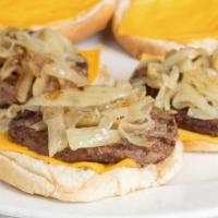Cheeseburger Sliders (3) · with Fried Onions