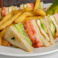 Grilled Chicken Avocado · with Bacon, Swiss Cheese, Lettuce & Tomato