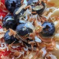 Acai Bowls · Specially blended acai base topped with granola, strawberries, bananas, blueberries, toasted...