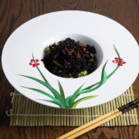 Hijiki Salad · A classic japanese side dish, hijiki seaweed salad features a type of wild seaweed that is h...