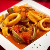 Mariscada · Mixed seafood in homemade sauce