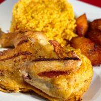 Pollo Asado (1/2) · 1/2 roasted chicken Cuban style.
2 SIDES ONLY PLEASE