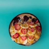 Pb & J · Granola | Banana | Jam | Freeze Dried Strawberry | Coconut Flakes | Peanut Butter (Banana Ba...