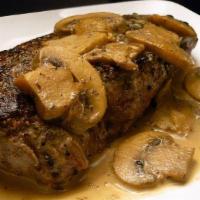 Sirloin Steak In Mushroom Sauce · 