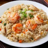 Arroz Con Camarones · shrimp rice is a traditional Latin dish made with rice cooked in a shrimp broth and sautéed ...