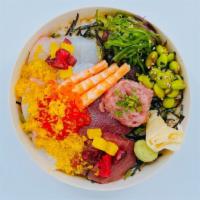 Build-Your-Own Sushi Bowl · All bowls come with 6 pieces of Sashimi, Tartare, Seaweed Salad, Edamame Salad, pickles, was...