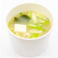 Miso Soup · Inaka Miso with Wakame, Tofu & Scallions