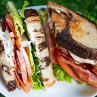 Notorious Blt Sandwich · The notorious blt! It's all good baby, baby. Bacon..... lettuce.... tomato....mayo... on fre...