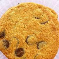 Chocolate Chip Cookie · Crisp buttahery cookie loaded with Callebaut chocolate chunks. 1 cookie.