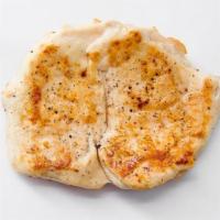 Side Grilled Chicken · Breast pounded thin, seasoned simply, and grilled on our flattop. Healthy and juicy!