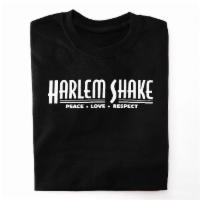 T-Shirt- Large · Official Harlem Shake short sleeve t-shirt. Black with grey letters.