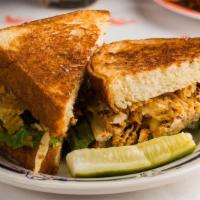 Chicken Salad · GERTIE Chicken Salad made with Mustard + Pickled Celery, Potato Chips on Toasted Challah.. [...