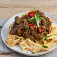 Spicy Cumin Lamb Hand-Ripped Noodle · 