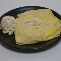 Seafood Fried Rice Omelette · 