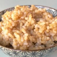 Organic Brown Rice · Gluten-free, vegan.