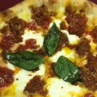 Lasagna  · Shredded Mozzarella, tomato sauce, ricotta, chopped meat