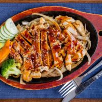 Non Veg Teriyaki · Choice of Chicken, Beef, Salmon, Seafood, or Shrimp. Served with miso soup or green salad an...