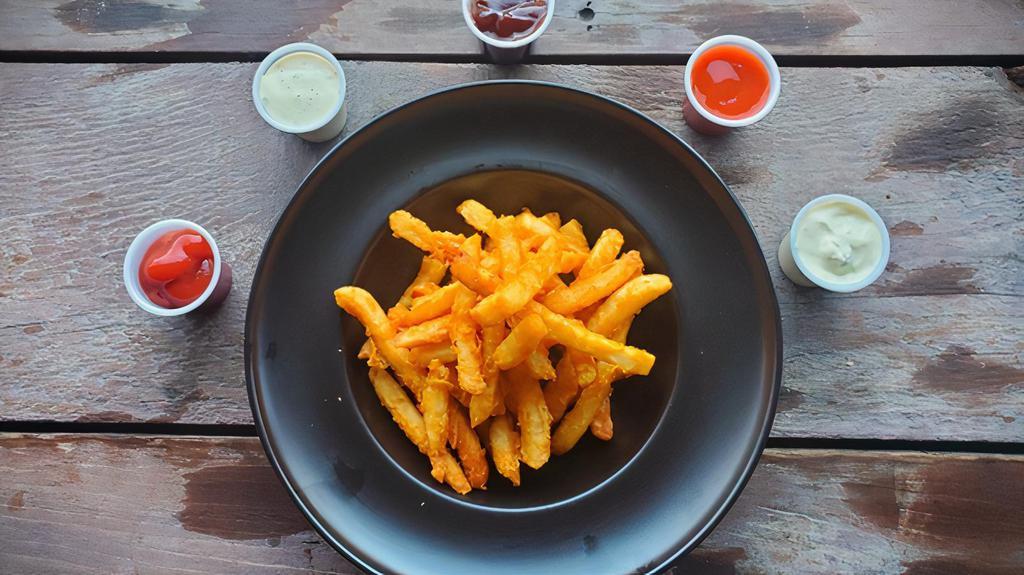 French Fries · Our fries are crunchy on the outside and light & fluffy on the inside.