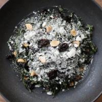 Kale Salad · dried cherries, apples, goat's cheese, hazelnuts