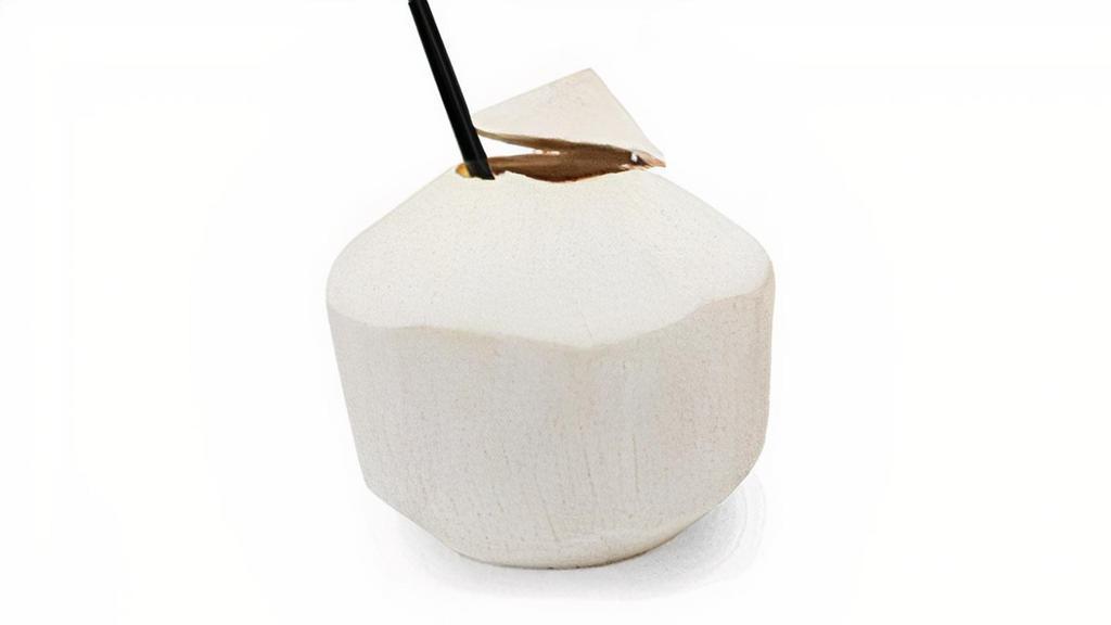 Young Thai Coconut · Freshly cracked young Thai coconut . Served in a cup