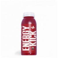 Energy Kick® Red Watermelon · Watermelon, tart cherry, beet, guayusa, green tea, B vitamins. 8 oz · Cold Pressed Energy