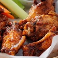Vegetarian Caribbean Jerk Wings · Tasty vegetarian wings topped with special Caribbean Jerk sauce.