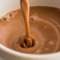 Hot Chocolate · Made with steamed milk.
