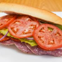 Classic Italian Sub · Ham, Salami, Pepperoni, Provolone complimented by crisp romaine, sliced tomatoes, red onion,...