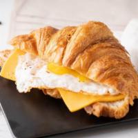 Croissant Sandwich (Egg & Cheese) · Daily baked Balthazar croissant sandwich.