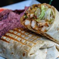 Grilled Chicken Mex · 6 oz. grilled chicken, lettuce, turkey bacon, tomato, onions, peppers, cilantro and Santa Fe...