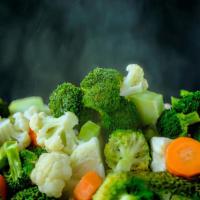Steamed Vegetables · Gluten free.