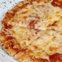 Kid'S Pizza · Honey whole wheat crispy crust, with mozzarella cheese and homemade tomato sauce. Vegetarian.