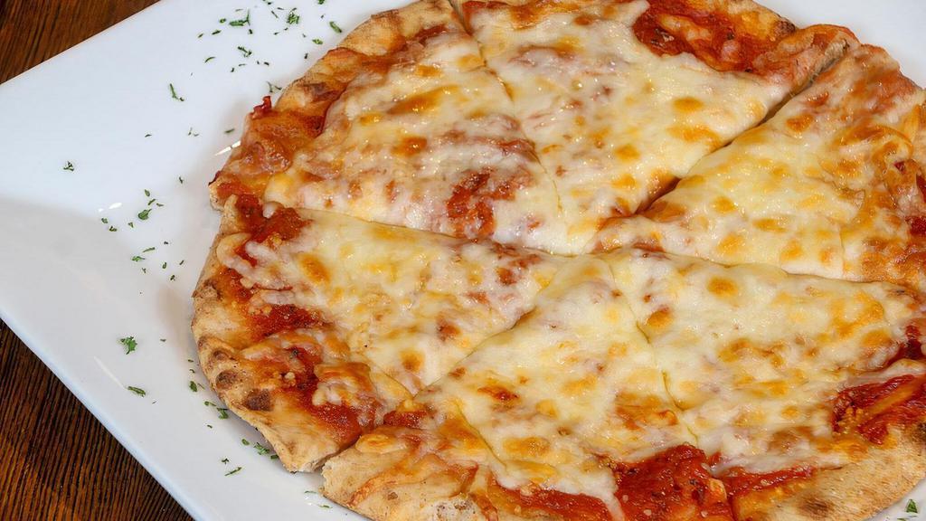 Kid'S Pizza · Honey whole wheat crispy crust, with mozzarella cheese and homemade tomato sauce. Vegetarian.