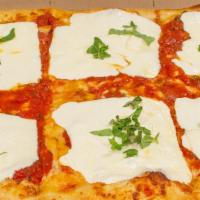 Grandma’S Thin Sicilian Pizza
 · With fresh mozzarella & basil. X-Large 18