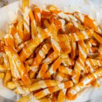 Buffalo-Ranch Fries · our famous golden fries with buffalo ranch dressing