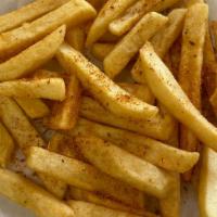Cajun Fries · Golden French fries seasoned with cajun spices