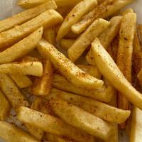 Seasoned Fries · Golden seasoned French fries