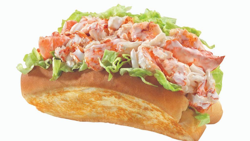 Lobster Roll · A New England Classic, 1/4 lb. of 100% Real Lobster Salad served in a lightly Grilled Hot Dog Roll with Shredded Lettuce