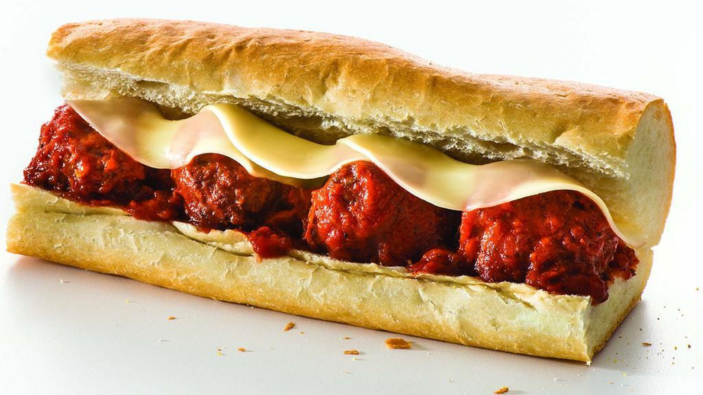 Meatball & Cheese (Large) · Italian Meatballs made with a blend of Pork & Beef simmered in our Signature Marinara Sauce, topped with Melted Provolone Cheese.