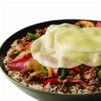 Bomb Rice & Grain Bowl (Sirloin Steak) · Grilled Onions, Bell Peppers and 
Mushrooms, Genoa Salami, Capicola with 
Provolone Cheese o...