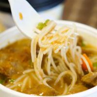 Satay Beef Mai Fun Soup · 