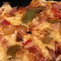 Western Omelet · Ham, peppers and onions. Served with home fries and toast.
