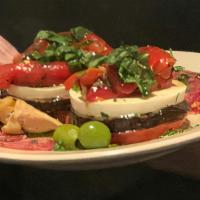 Vincent'S Cold Antipasto · homemade mozzarella, roasted red peppers, grilled eggplant, soppressata, grilled artichokes,...