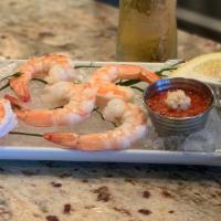 Shrimp Cocktail · Chilled and served on ice with lemon and cocktail sauce on the side
