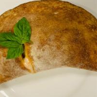 Panzerotto - (Baked, Not Fried) · Oven Baked Calzone Molese Style. Filled with Freshly Ground Italian Tomatoes and Mozzarella.