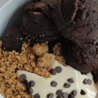 S Mores Dough · Edible Triple Chocolate Cookie Dough Mixed with Hershey Kisses, Creamy Marshmallow Sauce , H...