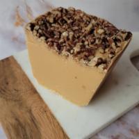 Moonshine White Turtle Pecan Fudge · A combination of white chocolate fudge, fresh roasted and salted pecans and a layer of cream...