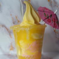 Pineapple Dole Whip Float · Dairy free, non fat, gluten-free ready to be gulped down. Ice-cold pineapple dole juice bene...